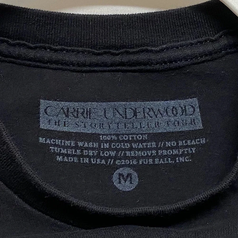 Carrie Underwood T-Shirt Adult Medium Black Story Teller Tour 2016 Concert Tee